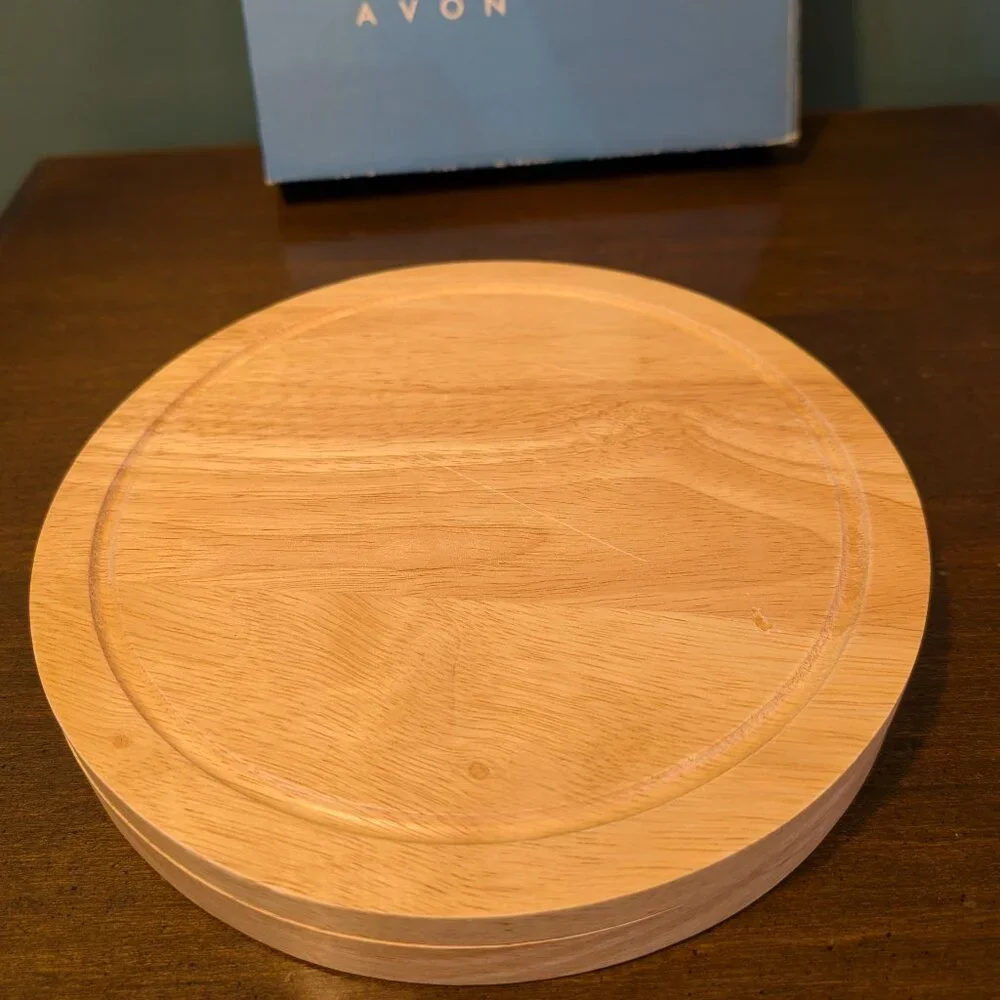 Wooden Cheese Board Set with Knives (in original packaging)